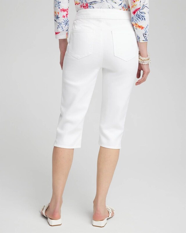 No-Stain 17 Pull-on Denim Capris - image 3